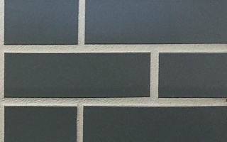 Глазурованная клинкерная фасадная плитка под кирпич ABC Dunkelgrau 380 серая, 240*52*10 мм