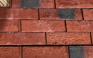 Красная с углем, Клинкерная Плитка для Вентилируемых фасадов без расшивки шва 283*85/100*22 мм