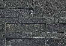 Кварцит Черный 350*180*10\12 мм, натуральный камень для фасада и интерьера BD