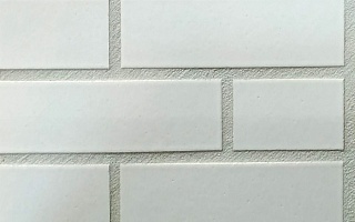 Глазурованная клинкерная фасадная плитка под кирпич ABC Weiss 300 белая, 240*115*10 мм